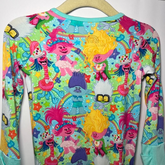 Trolls Sold Out Print Bamboo Bliss Zippy Feet Grips 6/12 Months - Picture 6 of 7